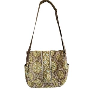 Vera Bradley Green Sittin In A Tree RETIRED PATTERN Messenger Bag